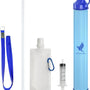 NovaWare® Waterfilter Survival Straw – Waterfles - Survival Kit & Outdoor - Water Filter - BPA-vrij - Noodpakket – Filtert 2000L