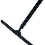 Douchetrekker met Uitschuifbare Steel Zwart – 33 cm Raamwisser & Badkamerwisser – Siliconen Wisser voor Douchewand, Tegels, Spiegel en Ramen – Streeploos Schoonmaken - Aftrekker