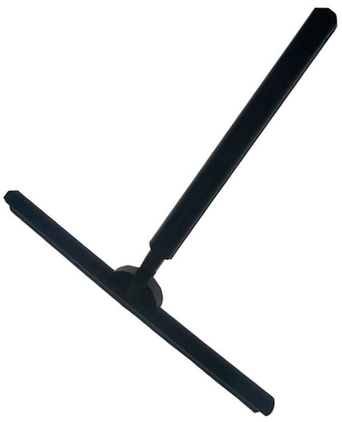 Douchetrekker met Uitschuifbare Steel Zwart – 33 cm Raamwisser & Badkamerwisser – Siliconen Wisser voor Douchewand, Tegels, Spiegel en Ramen – Streeploos Schoonmaken - Aftrekker
