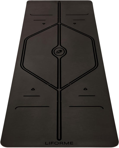 Liforme Mat - Black - XL (incl. tas) 210 x 70 x 0,42 cm - 3,5 kg