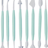 8-Delig Modelleer Sticks met 16 Verschillende vormen - Shape Sculpting Fondant Tool Set - Taart decoratie Gereedschap