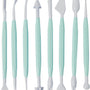 8-Delig Modelleer Sticks met 16 Verschillende vormen - Shape Sculpting Fondant Tool Set - Taart decoratie Gereedschap