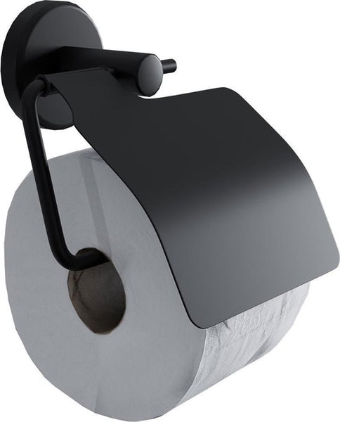 4bathroomz® Oslo toiletrolhouder met klep - WC rolhouder