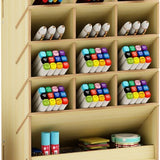 Bureau Organizer Hout - Pennenbakje - Desk Organizer - Pennenhouder
