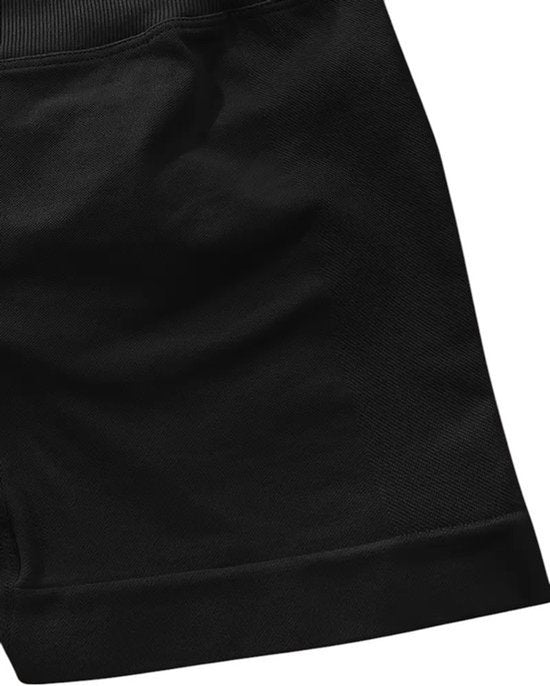SparkNine Peachlift fitness short - dames- XS - zwart - hoge taille - butt lifting - buikcontrole - elastisch - stevig & aansluitend