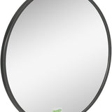 4goodz Ronde Spiegel 50 cm met Aluminium Frame - Zwart