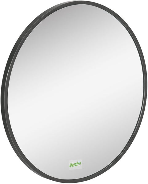 4goodz Ronde Spiegel 50 cm met Aluminium Frame - Zwart