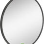 4goodz Ronde Spiegel 50 cm met Aluminium Frame - Zwart