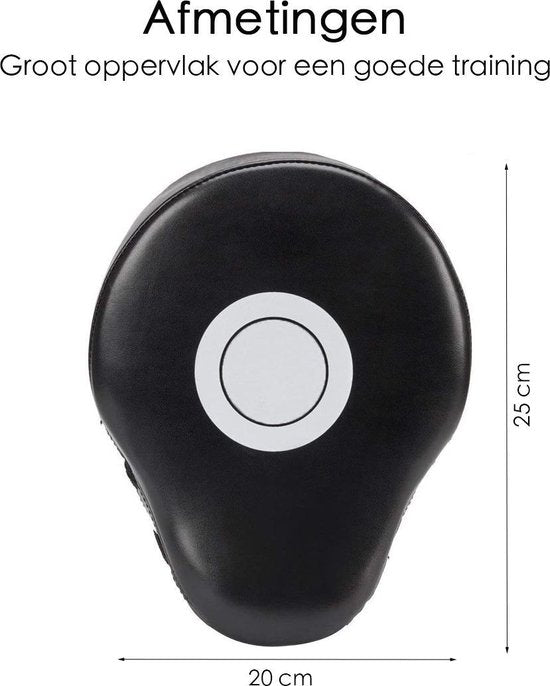 Stootkussens - Bokspads - Met Target - 2 Stuks - Zwart-Wit