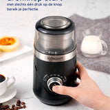 Safecourt Kitchen Elektrische Koffiemolen pro - Hoogwaardige Elektrische Koffiemolen - Zwart