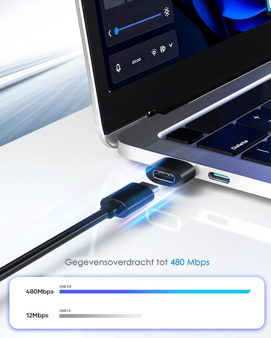 USB-C naar USB-A Adapter 2 stuks – Universele USB C naar USB A converter - Compatibel met alle USB Type C Apparaten