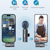 Vesfy Pro Microfoon Draadloos - Geschikt voor iPhone, Android en Camera - Plug & Play - 20 Meter Bereik - 2 Stuks - Microfoon