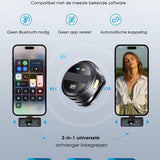 Draadloze Microfoon - 2 Stuks - Geschikt voor iPhone, Android en Camera - Plug & Play - Meter Bereik