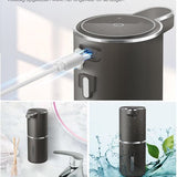 Vesfy Automatische Zeepdispenser Zwart met Wandmontage - USB Oplaadbaar - Infrarood Sensor en Foamfunctie - 380ml - Zeeppompje