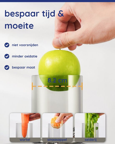 Safecourt Kitchen Sapcentrifuge - Juicer voor Groenten & Fruit - Grote Vulopening - 3 snelheden - 1200 Watt