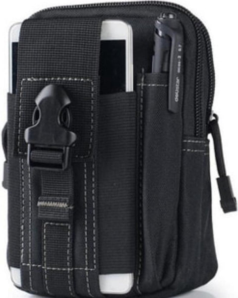 Heuptas Nylon - Schoudertas - Zwart - Veel Opbergruimte - Heuptasje Dames - Heuptasje Heren - Schoudertas Heren Crossbody - Schoudertas Dames Crossbody