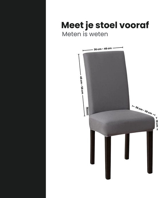 Stoelhoezen - Eetkamerstoel Hoes - 6 Stuks - Bescherm stijlvol je stoelen