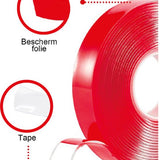 24ME® Dubbelzijdig Montage Tape Etui - 1mm - Transparant - Nano tape - Acrylic VHB