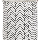 Wasmand Opvouwbaar - Opbergzak - 60L - Waterproof - Zwart-wit - Opvouwbare Wasszak