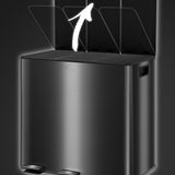 Prullenbak Afvalscheiding 3 x 15L - Geurfilter - Soft-Close - Binnen emmers uitneembaar - Zwart