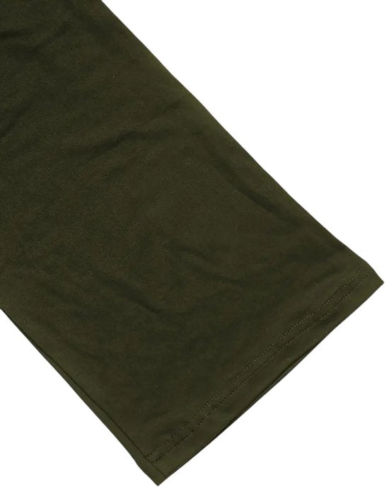 SparkNine Zenstretch zwangerschapslegging - flare broek met steekzakken - S - groen - zachte stof - rekbaar & stijlvol - praktisch - maternity