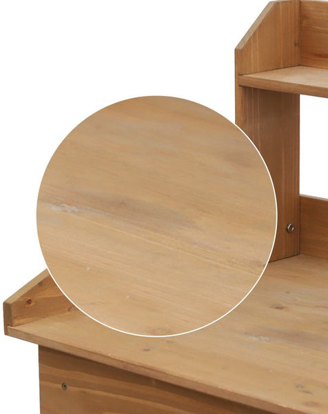 4Goodz Houten oppottafel Plantentafel met lade en bak