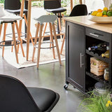 5Five® Luxe Grote houten Keukentrolley