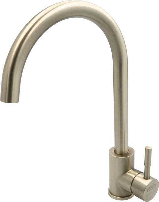 Luzzo® Iseo Mengkraan Wastafel – Brushed Gold – Moderne Badkamerkraan