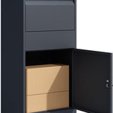 4gardenz® Pakketbrievenbus XL - Staande - Pakketbox - Antraciet