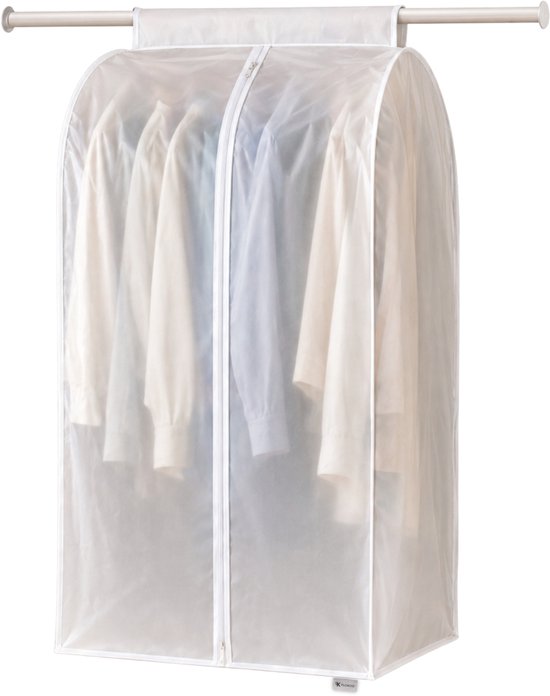 Kledinghoes XXL - Wit - 90 cm x 50 cm x 60 cm - Kledinghoezen - Kleding Beschermhoes - Kledingtas