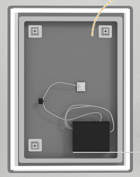 4goodz LED Badkamerspiegel 60x80 cm - Touchscreen, anti-condens - Wit