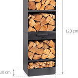 CookKing Houtopslag Vento - Hoge Kwaliteit Staal - Handgemaakt in Europa