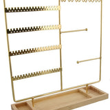 Sieradenhouder - Display - Hout en Metaal - 35x30x9,5
