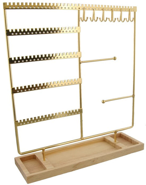 Sieradenhouder - Display - Hout en Metaal - 35x30x9,5