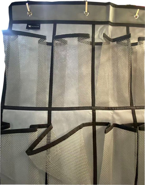 Schoenenkast Hangend - Schoenenzak 30 vakken - Opbergen van Schoenen aan Deur - Schoenenzak Grijs - Oplossing voor rondslingerende schoenen - Hoogwaardige Schoenenkast