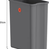 Luzzo® Pedaalemmer California 30L – Mat Zwart – Hygiënisch & Smal