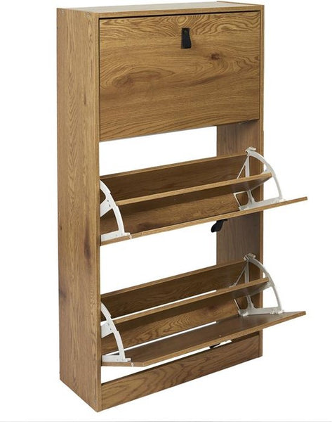 4goodz schoenenkast 3 lades 60x24x118 - voor 18 paar