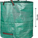 Tuinafvalzak - Set van 2 - Groen - 2x 272 liter - 77 x 67 cm - Tuinafvalemmer - Tuinafvalzakken opvouwbaar - Tuinzak