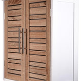 4goodz Wandkast Badkamer MDF Stockholm 52x22x55cm - wit/bruin