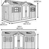 Lifetime - LG24000 - Tuinhuis - Tuinschuur - 244 x 244 x 457 cm
