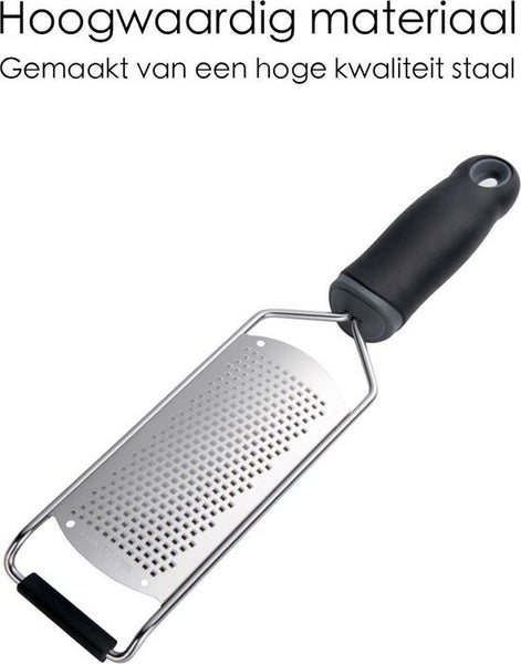 Handrasp - RVS - Keukenrasp - Kaasrasp fijn - Kaasrasp - Citroenrasp - Groenterasp - Zest - Zesteur - Handraspen