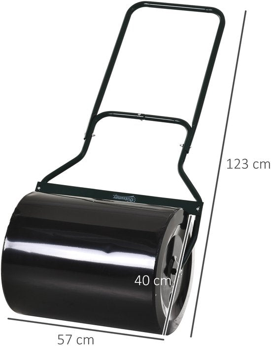 Gazonroller Tuinwals 40 cm Diameter 60 L Water/Zand Vulling