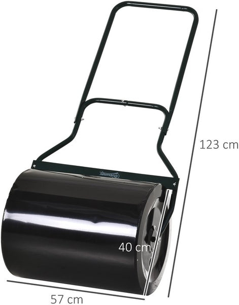 Gazonroller Tuinwals 40 cm Diameter 60 L Water/Zand Vulling