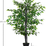 4goodz Kunstplant Banyanboom Ficus Benghalensis 145cm