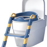 WC Verkleiner met Trapje - Potje voor Peuter - Toilettrainer met Opstapje - Blauw - Inklapbaar