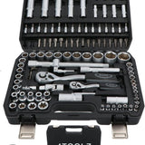 4toolz ® Doppenset 108-delig in Koffer - 72 tands Ratels 1/2