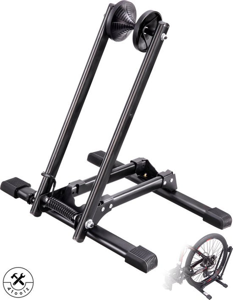 4toolz® Universele vrijstaande Fietsstandaard Mountainbike en Gewone fiets - Zwart