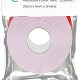 24ME® - Strong Dubbelzijdig PE Foam Tape - Wit - 20mm x 1mm - 5 Meter - Extra Sterke Kleefkracht