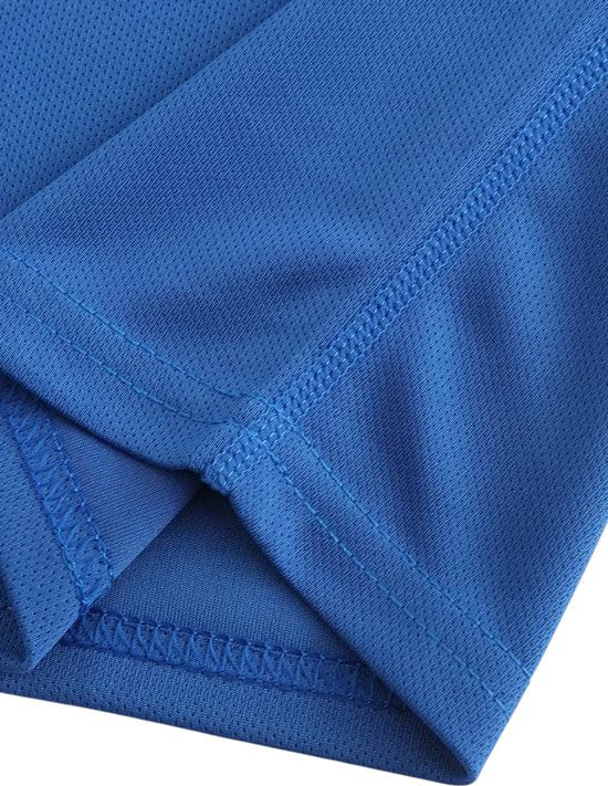 SparkNine Pulsegear sport t-shirt - heren - sneldrogend & ademend - L - blauw - lichtgewicht - ideaal voor trainen, rennen & fitness