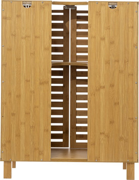 Sicela Wastafelonderkast met Uitsparing - 28x60x80 cm - Wastafelmeubel Bamboe